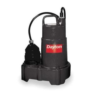 DAYTON 3BB80 Sump Pump, 3/4 HP, 1 1/2" NPT, 15 ft.