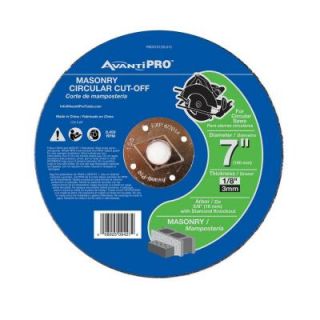 Avanti Pro 7 in. x 1/8 in. x 5/8 in. Masonry Cut Off Disc PBD070125L01C