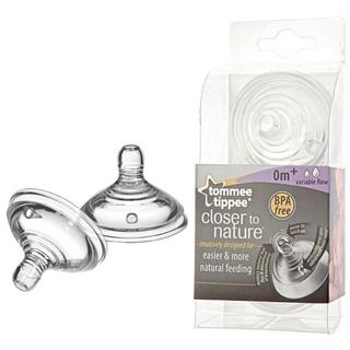 Tommee Tippee Closer to Nature Variable Flow Nipples (Set of 2