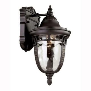 Bel Air Lighting 1 Light Outdoor Oiled Bronze Wall Lantern with Water Glass 40220 ROB