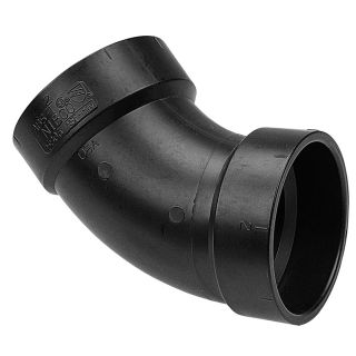 NIBCO 2 in Dia 45 Degree ABS Elbow Fitting