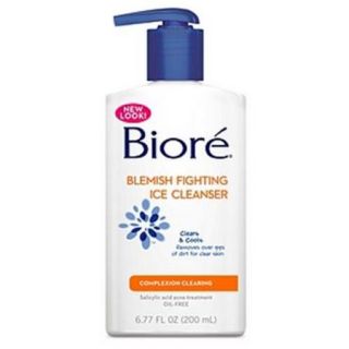 Biore Blemish Fighting Ice Cleanser 6.77 oz (Pack of 6)
