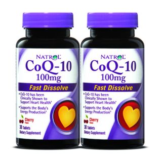 Natrol CoQ 10 100mg Fast Dissolve (60 Tablets) (Pack of 2)  