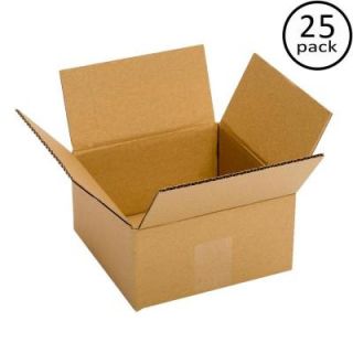 Plain Brown Box 6 in. x 6 in. x 4 in. 25 Box Bundle PRA0008B