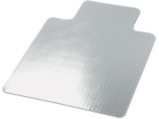 Cleated Chair Mat For Low And Medium Pile Carpet, 45 X 53, Clear