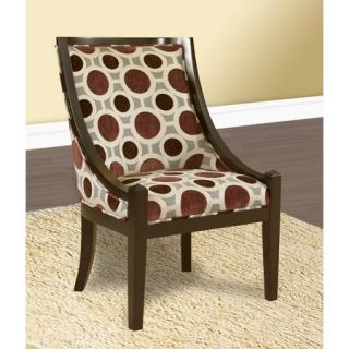 Patterned High Back Accent Chair, Multiple Colors