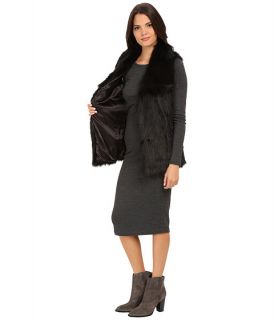 Via Spiga Faux Fur Vest w/ Lapel