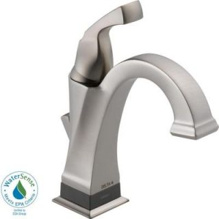 Delta Dryden Single Hole Single Handle Bathroom Faucet in Stainless with Touch2O.xt Technology 551T SS DST