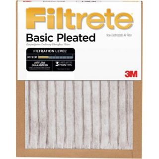 Filtrete Basic Pleated Air and Furnace Filter, Available in Multiple Sizes