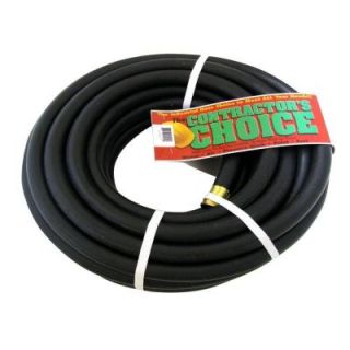 Contractor's Choice Endurance 5/8 in. Dia x 50 ft. Industrial Grade Black Rubber Water Hose BGH5/8X50