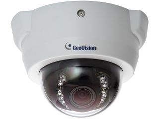 GeoVision GV FD1500 1.3MP IP Dome Indoor Security Camera, 3 ~ 9mm Varifocal Lens,  Super Low Lux Color Night Vision