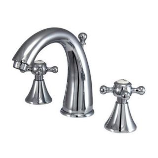 Elements of Design Widespread Bathroom Faucet with Double Cross Handles