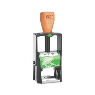 Line Self Inking Heavy Duty Stamp in Green and Black