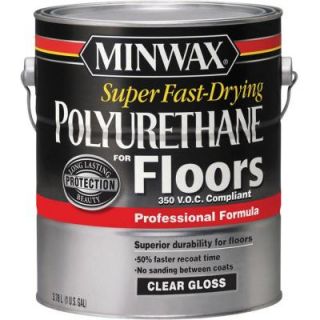 Minwax 1 gal. Gloss Super Fast Drying Polyurethane for Floors 130230000