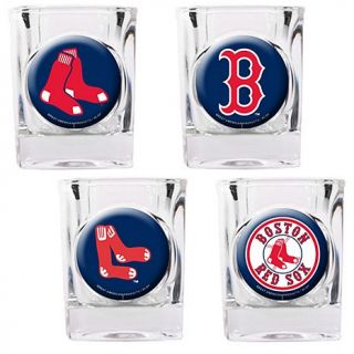 Boston Red Sox 4pc Collector's Shot Glass Set   7570329