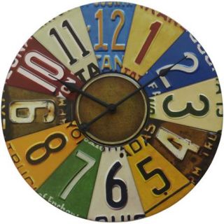 Better Homes and Gardens 15" License Plate Wall Clock