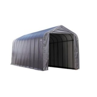 ShelterLogic 15 ft. x 20 ft. x 12 ft. Grey Steel and Polyethylene Garage without Floor 95350.0