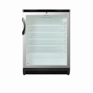 Summit Appliance 5.5 cu. ft. Glass Door Mini Refrigerator in Black with Lock SCR600BL