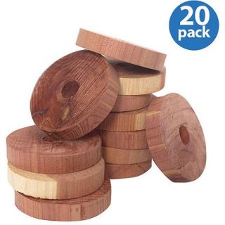 Household Essentials Cedar Rings for Hangers, 20 Count