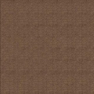 First Impressions Chestnut Ribbed Texture 24 in. x 24 in. Carpet Tile (15 Tiles/Case) 7RDMN2915PK