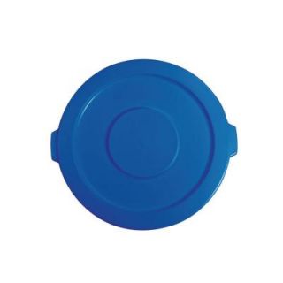 Rubbermaid Commercial Products BRUTE 32 Gal. Blue Round Vented Trash Can Lid FG263100BLUE