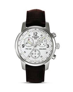 Tissot PRC 200 Men's Silver Quartz Chronograph Stainless Steel Watch, 39mm