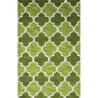 nuLOOM Hand tufted Moroccan Trellis Green Rug (8 6 x 11 6)