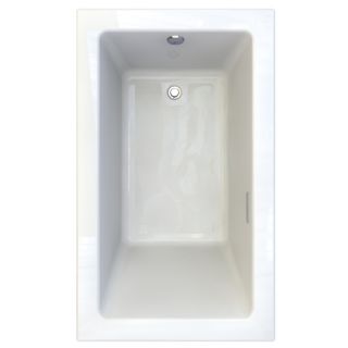 American Standard Studio 59.5 in L x 35.5 in W x 22.5 in H White Acrylic Rectangular Drop in Air Bath