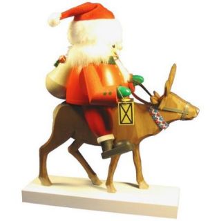Erzgebirge Santa with Reindeer Nutcracker