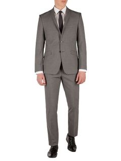 Limehaus Check Notch Collar Slim Fit Suit Jacket Grey