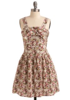 Paper Flowers Dress  Mod Retro Vintage Printed Dresses