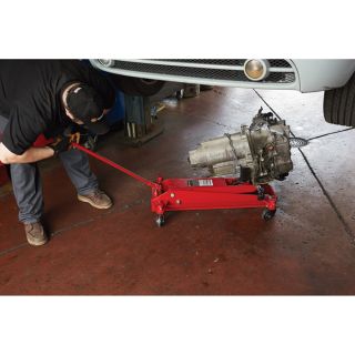 Strongway Hydraulic Low Profile Transmission Jack — 1/2-Ton Capacity, 8 1/2in.–22 1/4in. Lift  Transmission Jacks