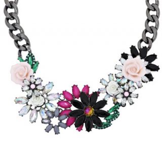 Joan Rivers Jeweled Blossoms 15 Necklace w/ 3 Extender   J290036 —