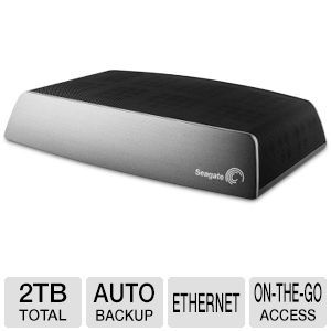 Seagate Central 2TB NAS   Auto Backup, Stream Wirelessly, On the Go Access, Apple AirPlay Friendly, Free App    STCG2000100