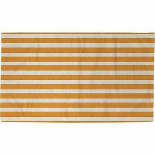 Thumbprintz Bright Stripes Orange Rug, 22.5" x 37"