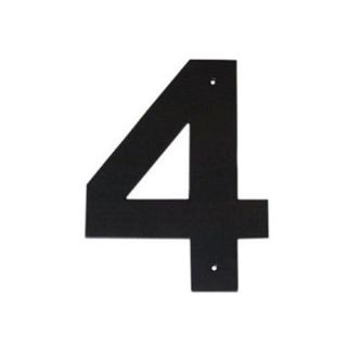 Montague Metal Products HHN 4 3 3 inch Helvetica Modern Font Individual House Number 4
