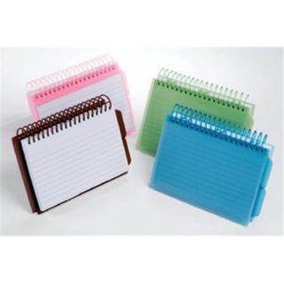 Esselte Corporation ESS73138 View Front Spiral Index Cards 3X5 Poly Cover