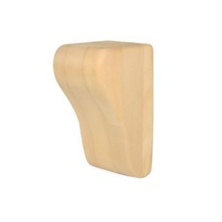 Waddell CR320 4 in. x 3 in. x 6 1/2 in. Basswood Corbel 10001516