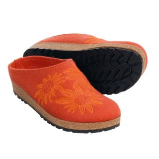 Haflinger Grizzly Flower Clogs (For Women) 2043G 43