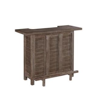 Home Styles Barnside Wood Top Cocktail Bar in Aged Finish 5516 99