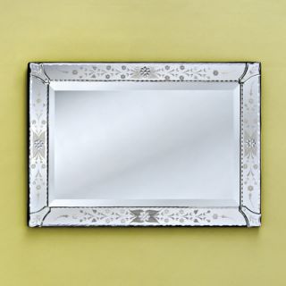 Venetian Gems 30 H x 21 W Rosa Wall Mirror