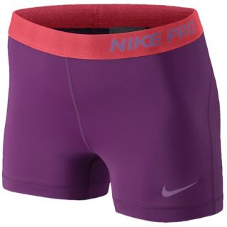 Nike Pro 3 Compression Shorts   Womens   Training   Clothing   Lt Crimson