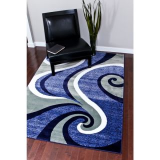 Persian Rugs Modern Trendz Collection 0327 Blue Rug (2’2 x 7’4
