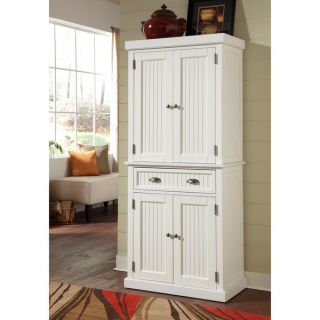 Home Styles Nantucket White Distressed Finish Pantry   14192753