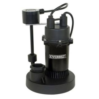 Everbilt 1/3 HP Submersible Sump Pump with Vertical SBA033V1