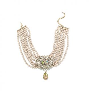 Heidi Daus "Reigning Beauty" 7 Strand Crystal Drop Necklace   7895033