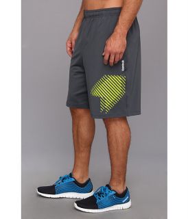 reebok workout ready 10 graphic stretch training short graphi sonic green