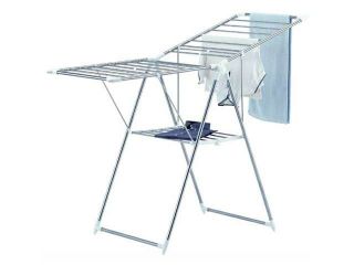 Collapsible Clothes Drying Rack in Stainless Steel