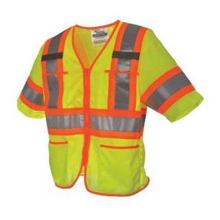 VIKING U6155G S High Visibility Vest, Class 3, S, Green