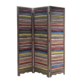 71 x 48 Shutter 3 Panel Room Divider by Screen Gems